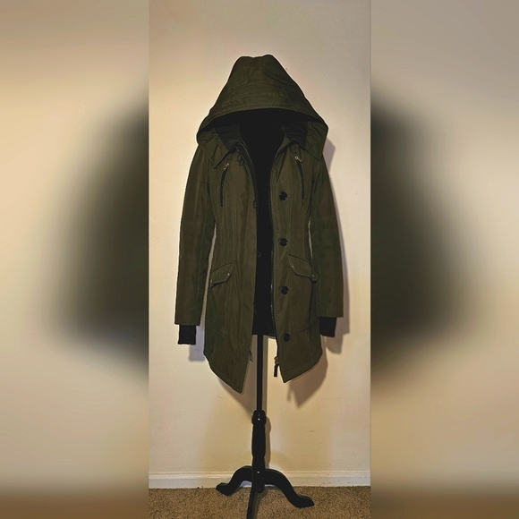 Jessica Simpson Olive Green Winter Coat Size XS. Pre owned - Picture 7 of 10